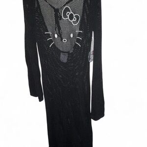 Forever 21 Black Knit Swim Coverup